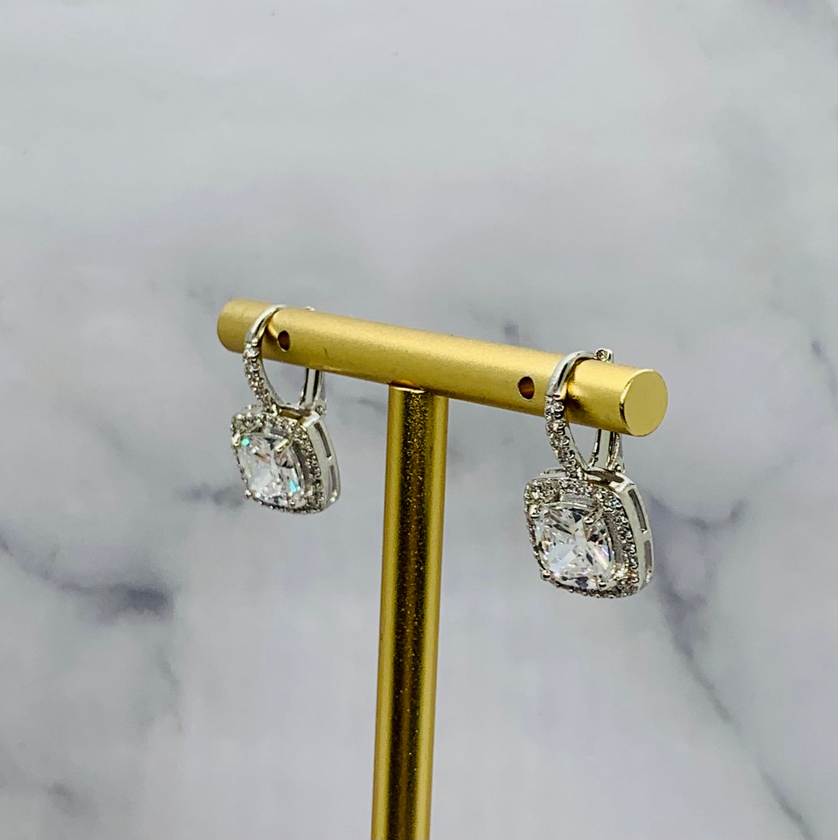 APM MONACO Rhinestone Earrings - Pre owned