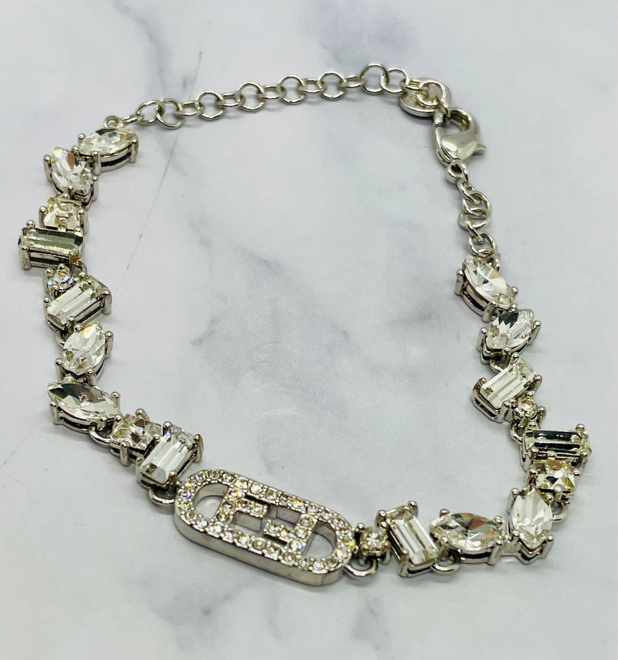 FENDI Rhinestone Bracelet - Pre owned