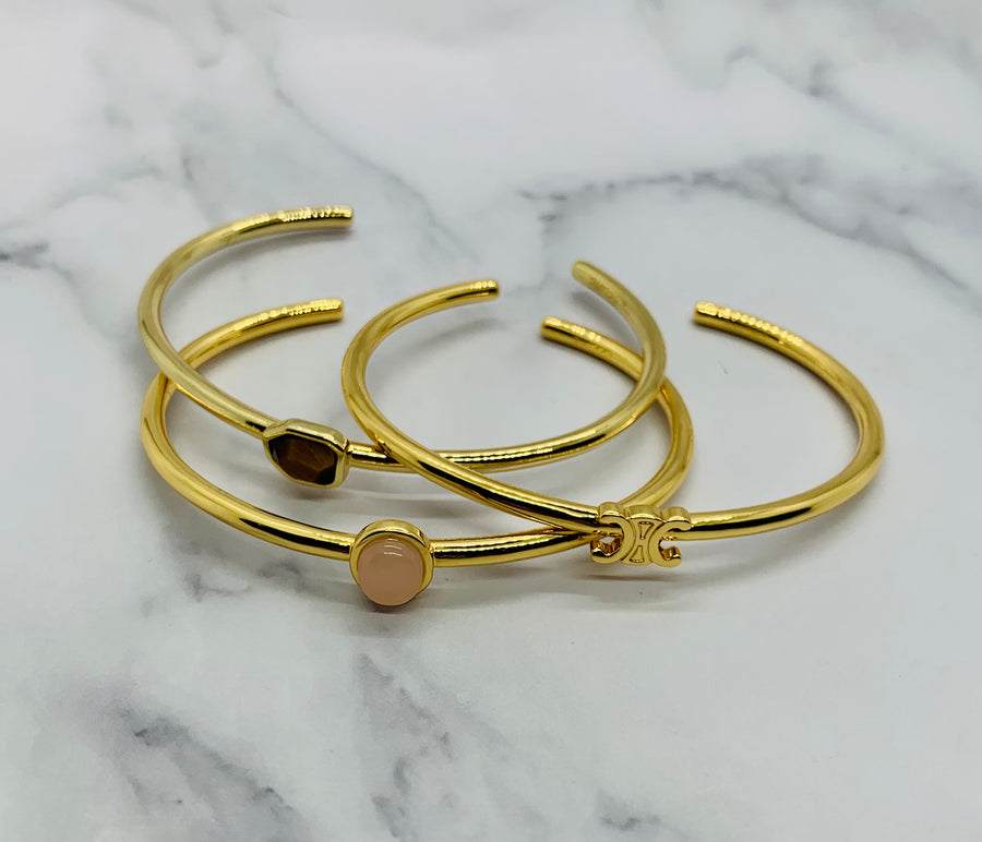 CELINE Bangle Bracelet Set of 3 - Pre owned