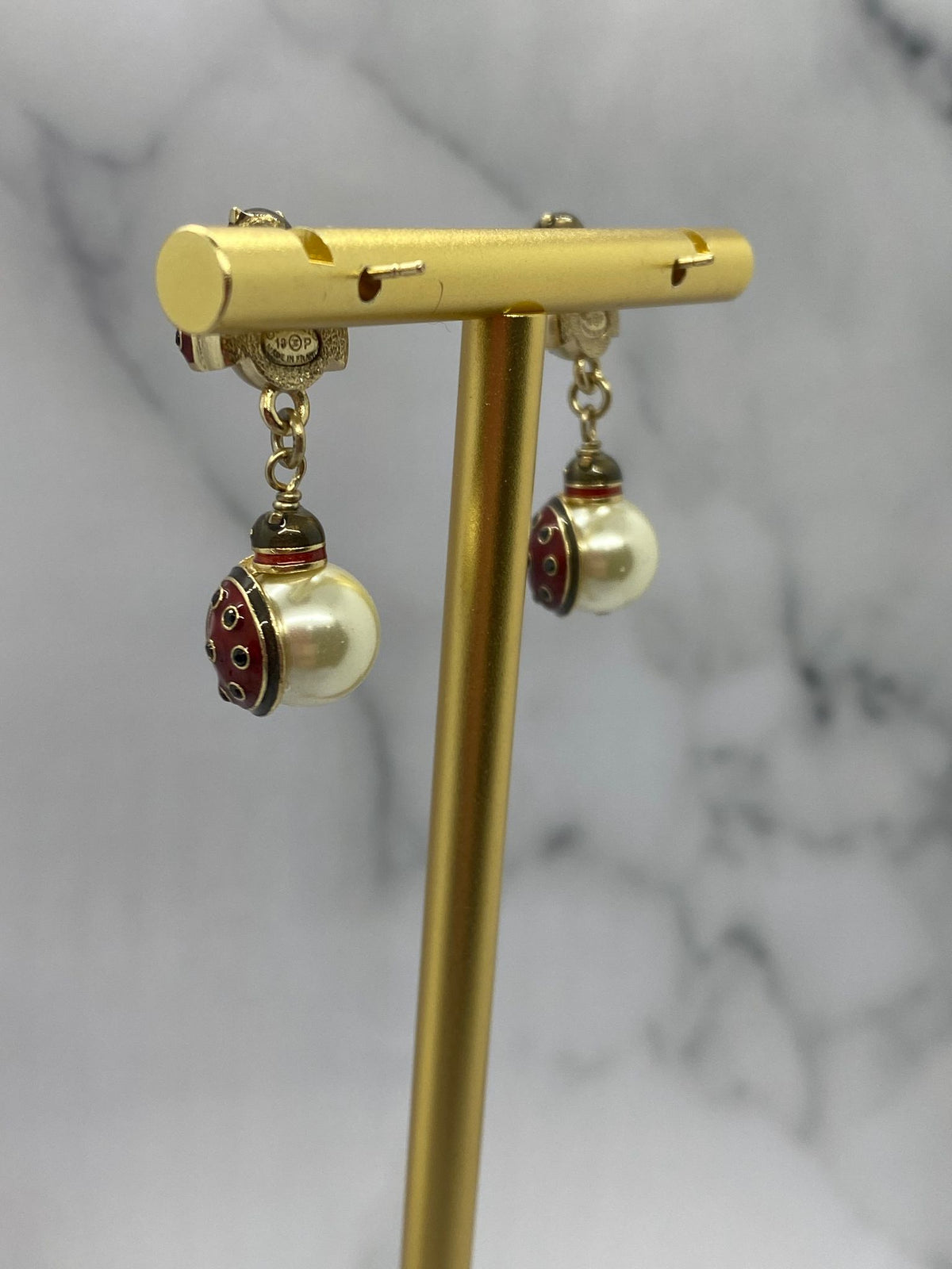 CHANEL CC Ladybug Earrings - Pre owned