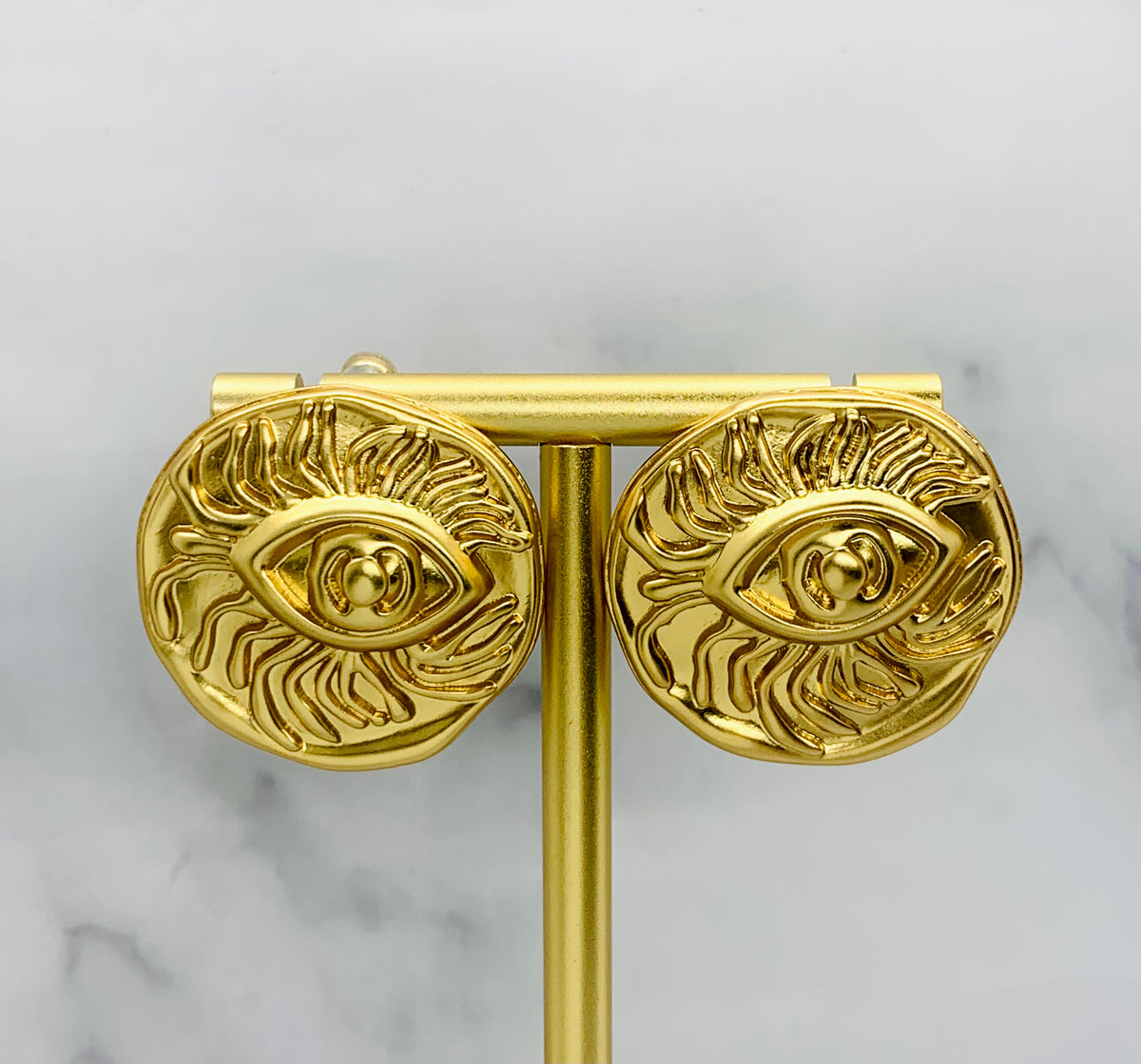 SCHIAPARELLI Eye Lash Statement Earrings - Pre owned