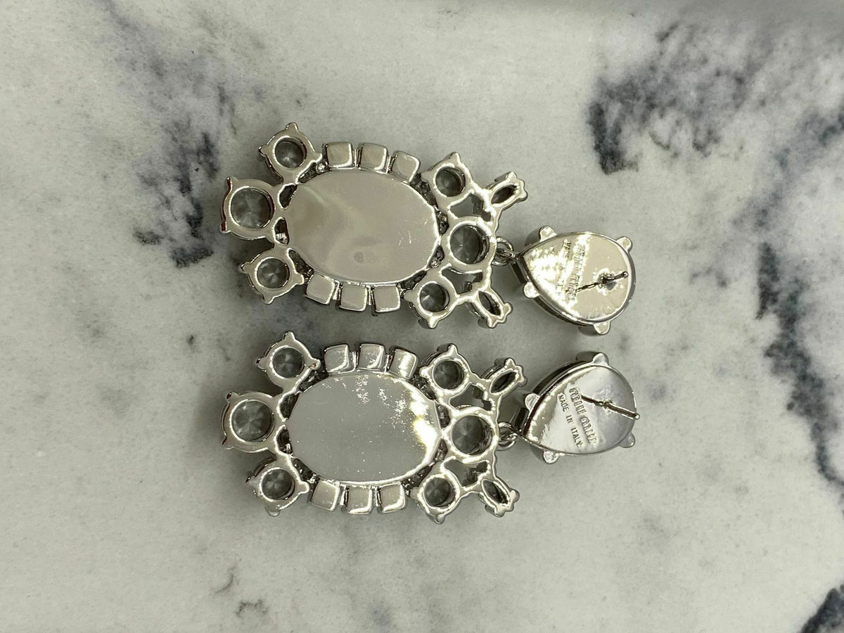MIU MIU Crystal Chandelier Baroque Earrings - Pre owned