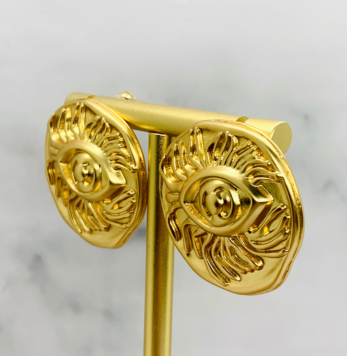 SCHIAPARELLI Eye Lash Statement Earrings - Pre owned