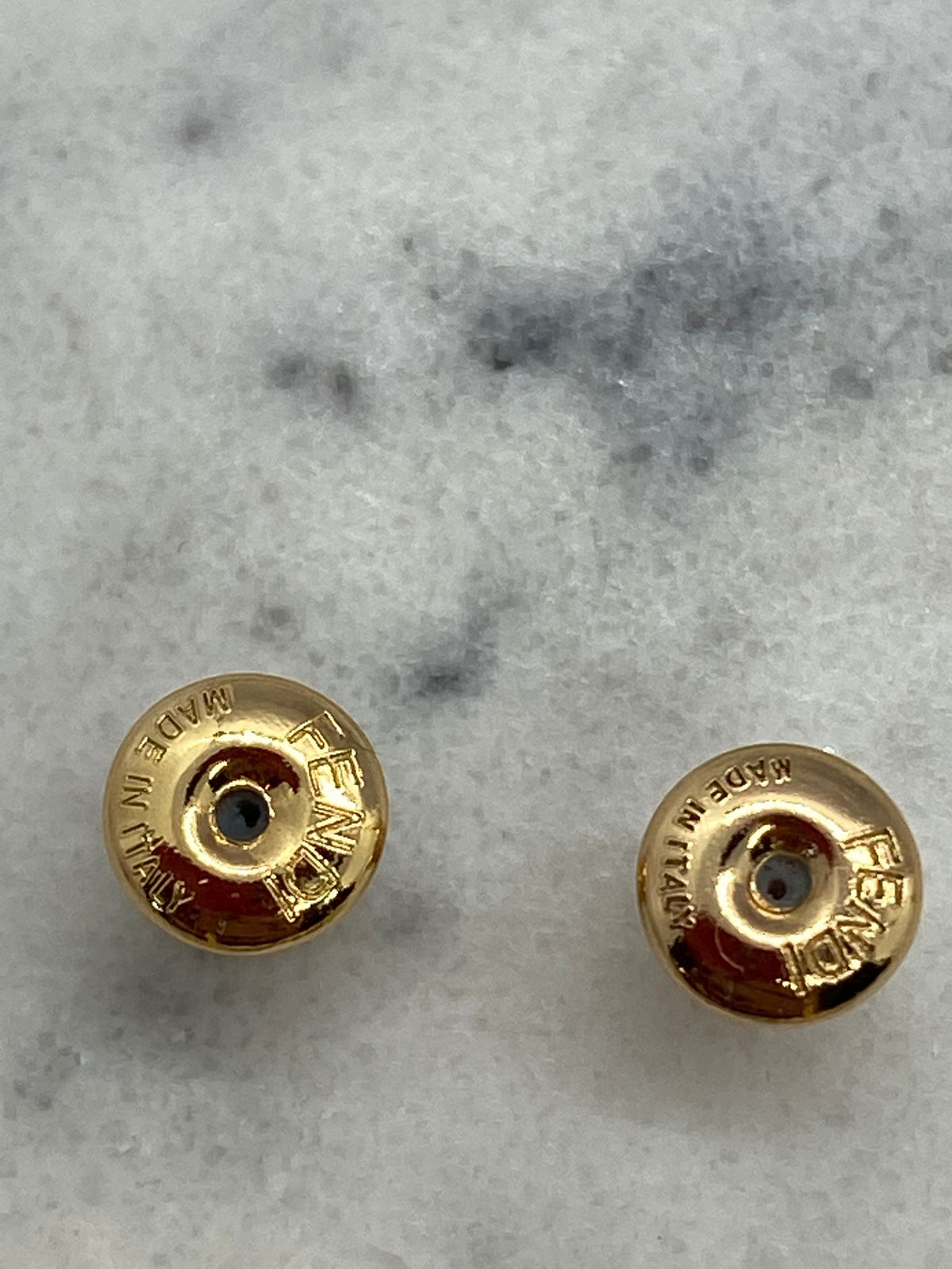 FENDI F Pink Rhinestone Earrings - Pre owned