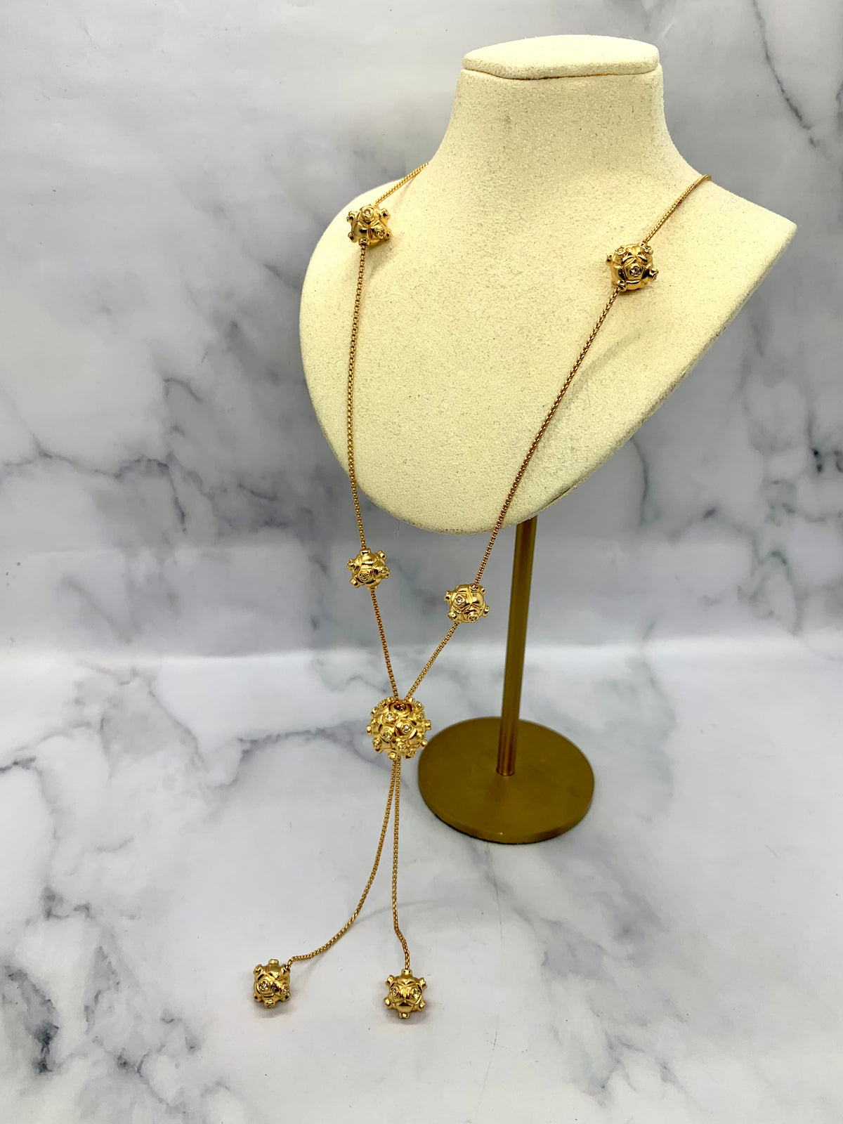 BOTTEGA VENETA Cluster Pendant Necklace - Pre owned