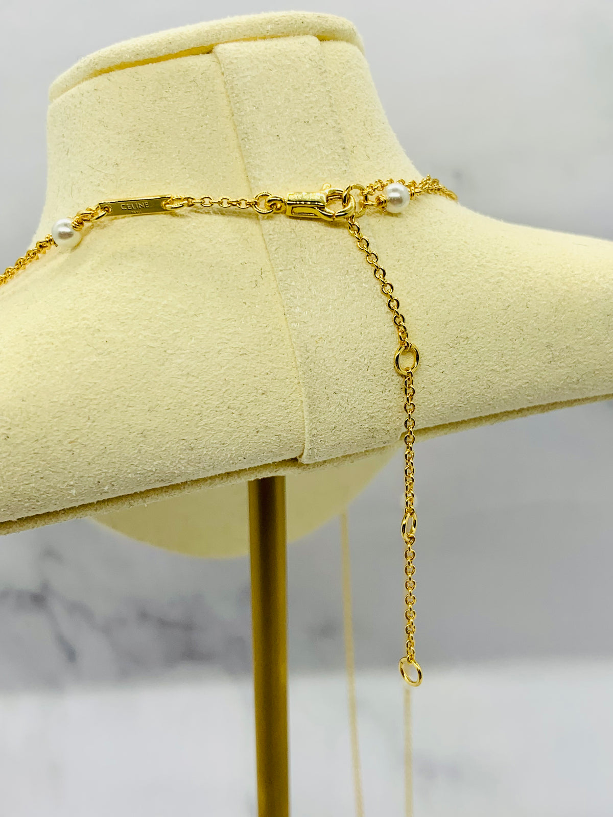 CELINE Monogram Tassel Necklace - Pre owned