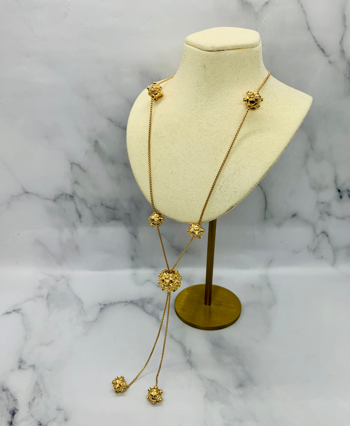 BOTTEGA VENETA Cluster Pendant Necklace - Pre owned