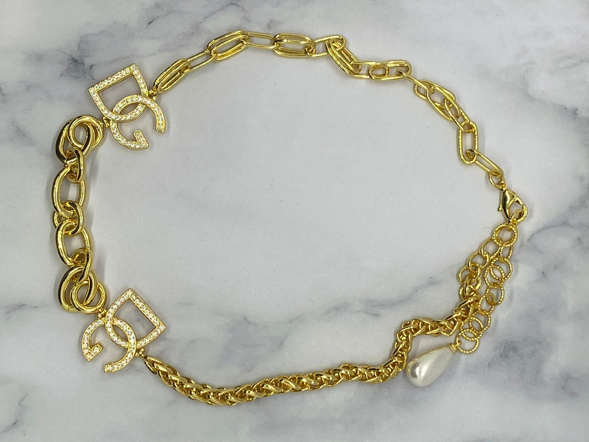 DOLCE & GABBANA Gold Statement Necklace - Pre owned