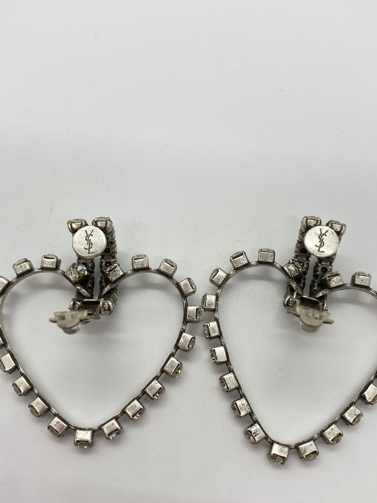 YSL Yves Saint Laurent Runway Heart Earrings - Pre owned