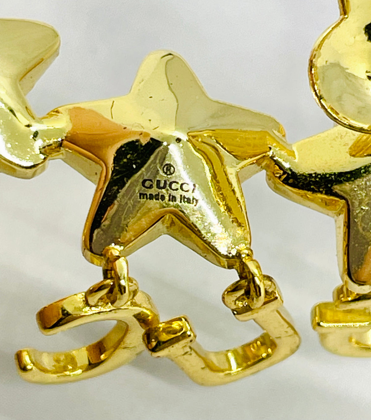 GUCCI Star Monogram Statement Single Earring Climber - Pre owned