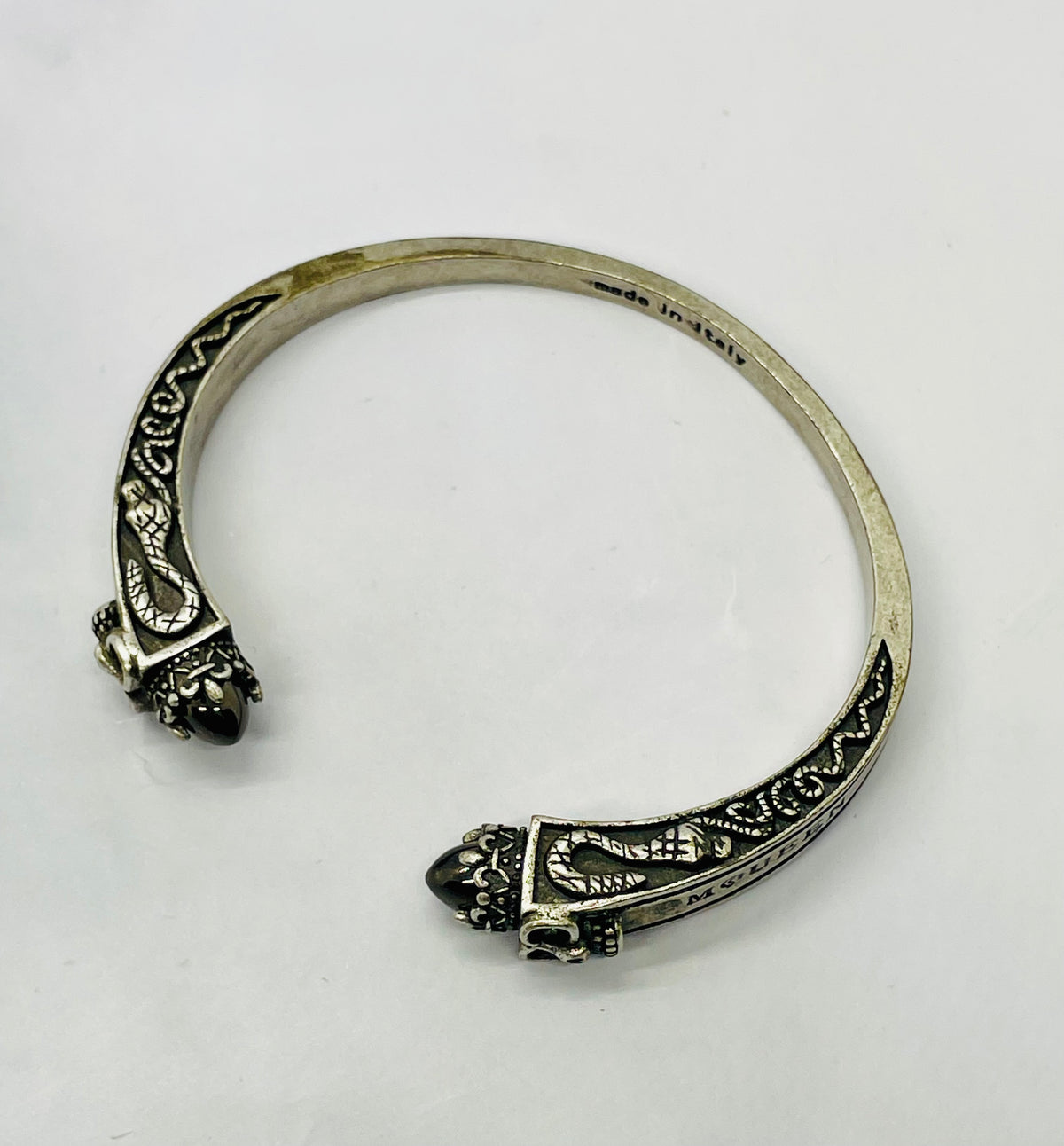 ALEXANDER MCQUEEN Onyx Cuff Bracelet - USED