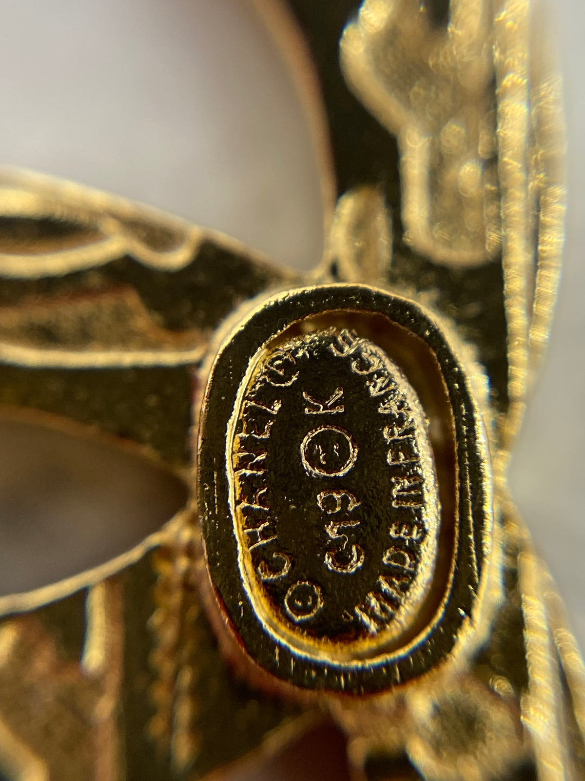 CHANEL CC Hieroglyphics Earrings - USED