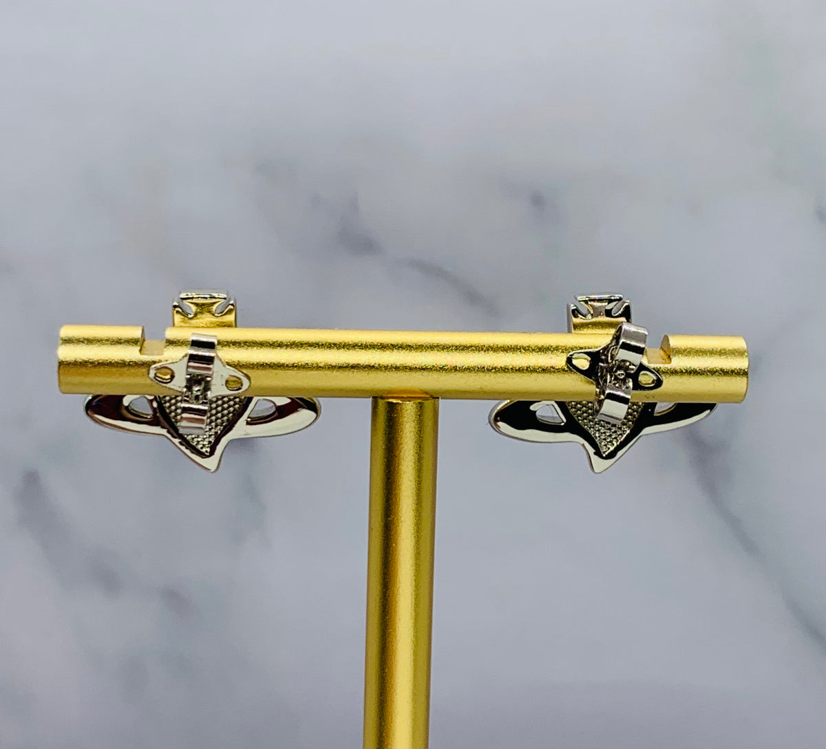 VIVIENNE WESTWOOD Orb Rhinestone Earrings - Pre owned