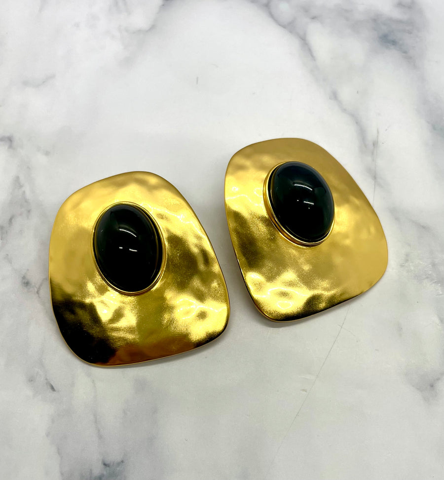 YVES SAINT LAURENT Statement Clip On Earrings - Pre owned