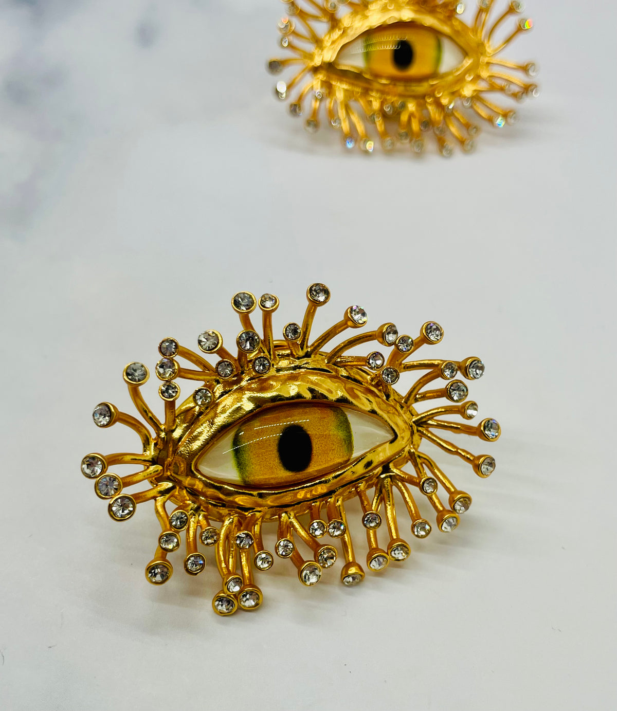 SCHIAPARELLI Statement Eyes Earrings - Pre owned