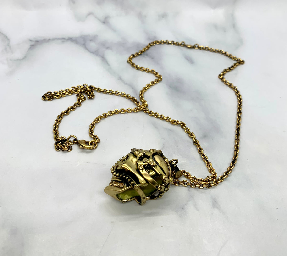 ALEXANDER MCQUEEN Skull Pendant Necklace - Pre owned