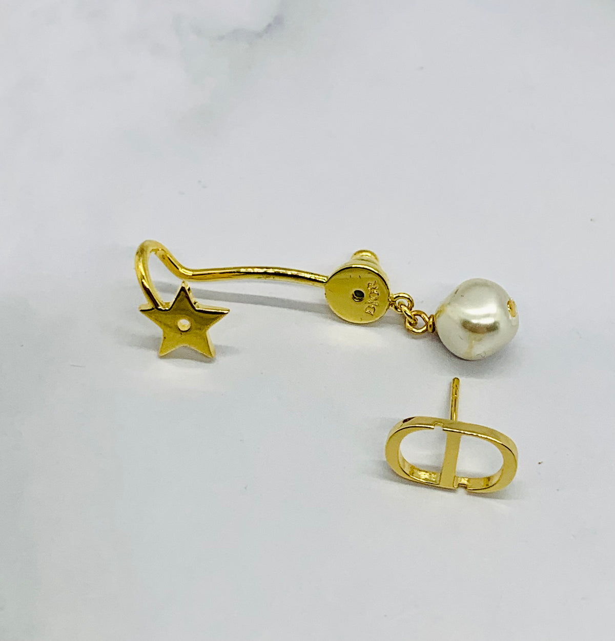CHRISTIAN DIOR CD Single Climber Earring - Pre owned