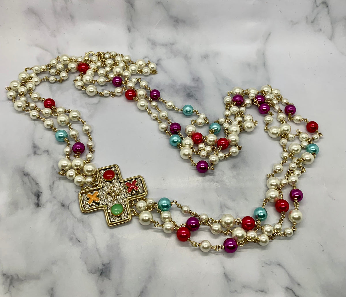 CHANEL CC 2017 Statement Necklace - USED