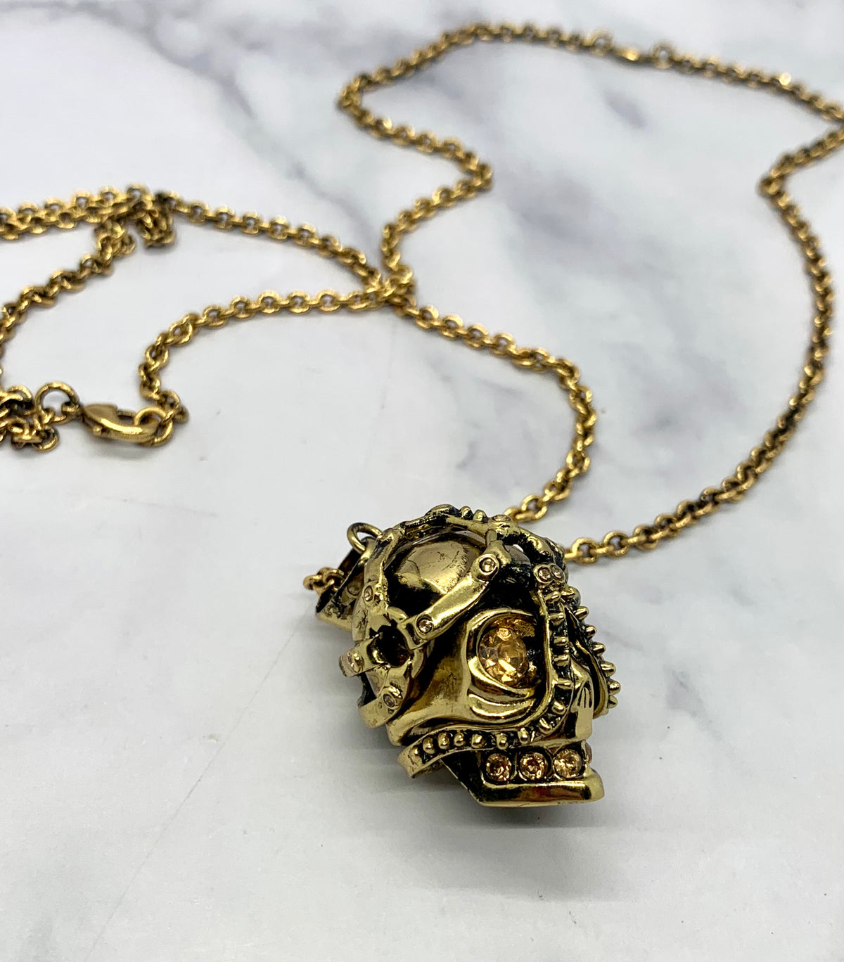 ALEXANDER MCQUEEN Skull Pendant Necklace - Pre owned