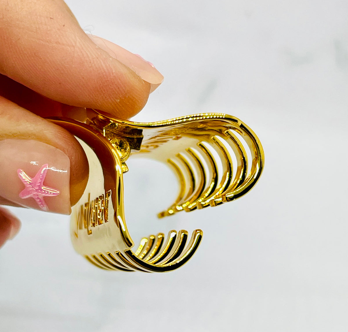 YVES SAINT LAURENT Gold Hair Clip Barrette - Pre owned