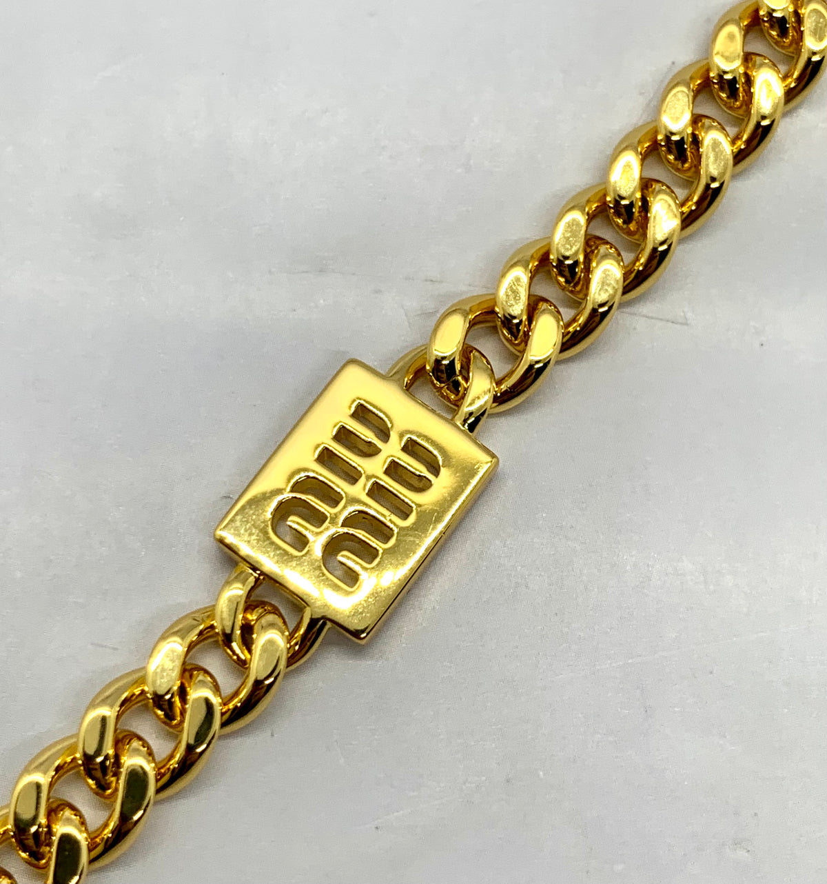MIU MIU Monogram Chain Bracelet - Pre owned