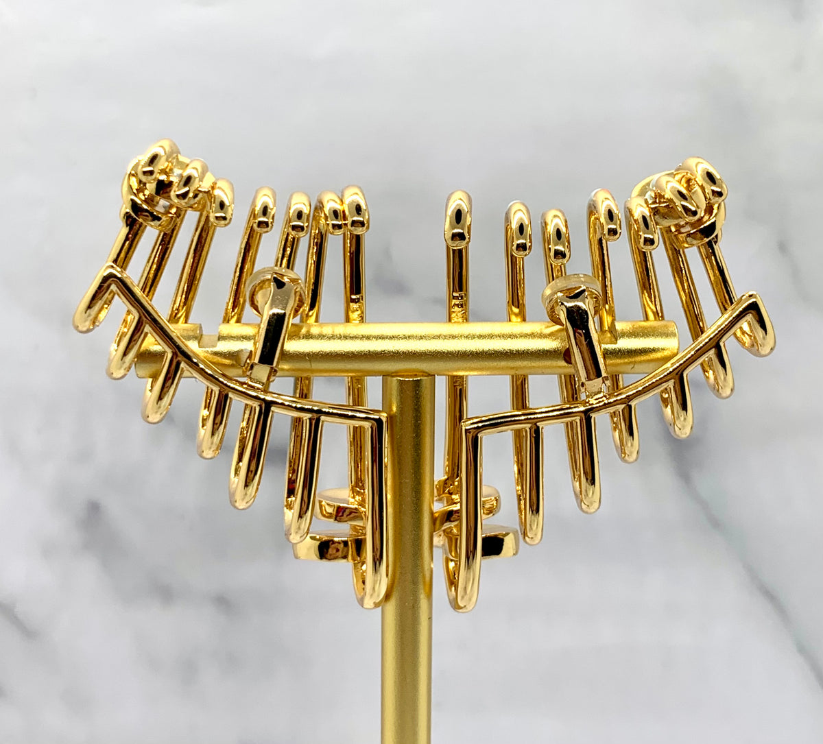 FENDI Rhinestone Cuff Earrings - Pre owned