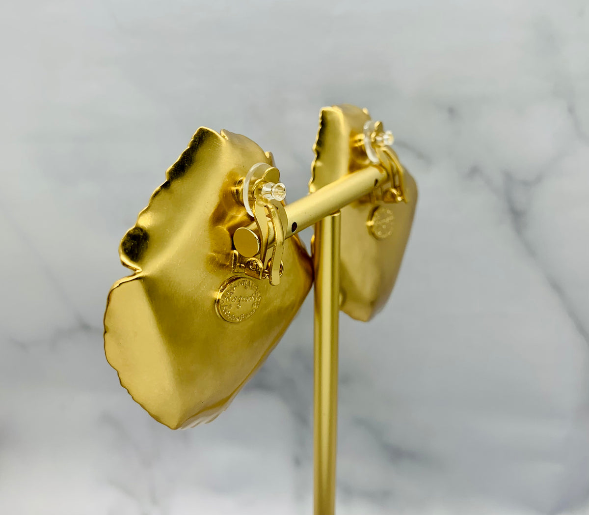 YSL YVES SAINT LAURENT Clip On Daisy Earrings - Pre owned