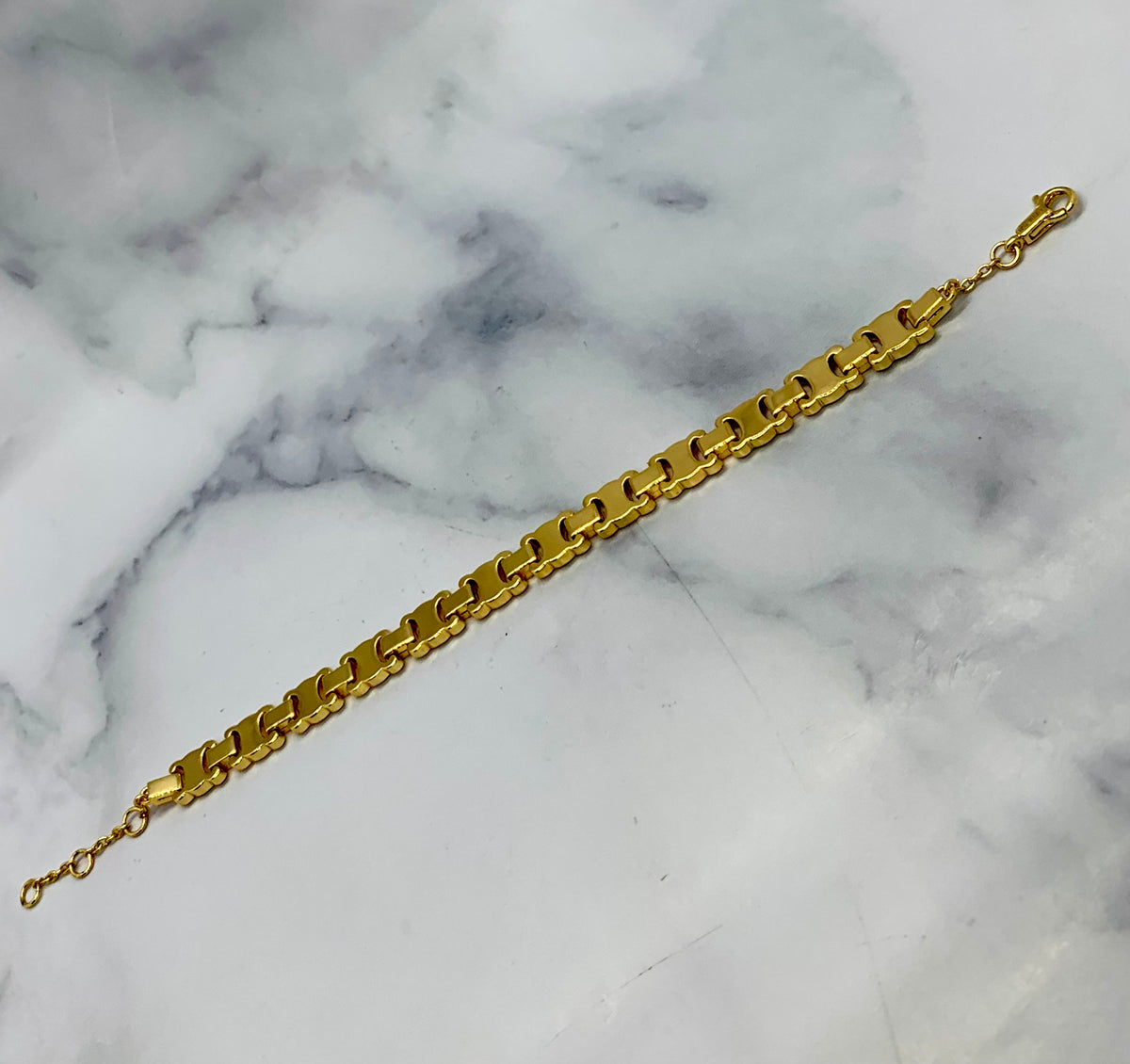CELINE Monogram Gold Bracelet - Pre owned