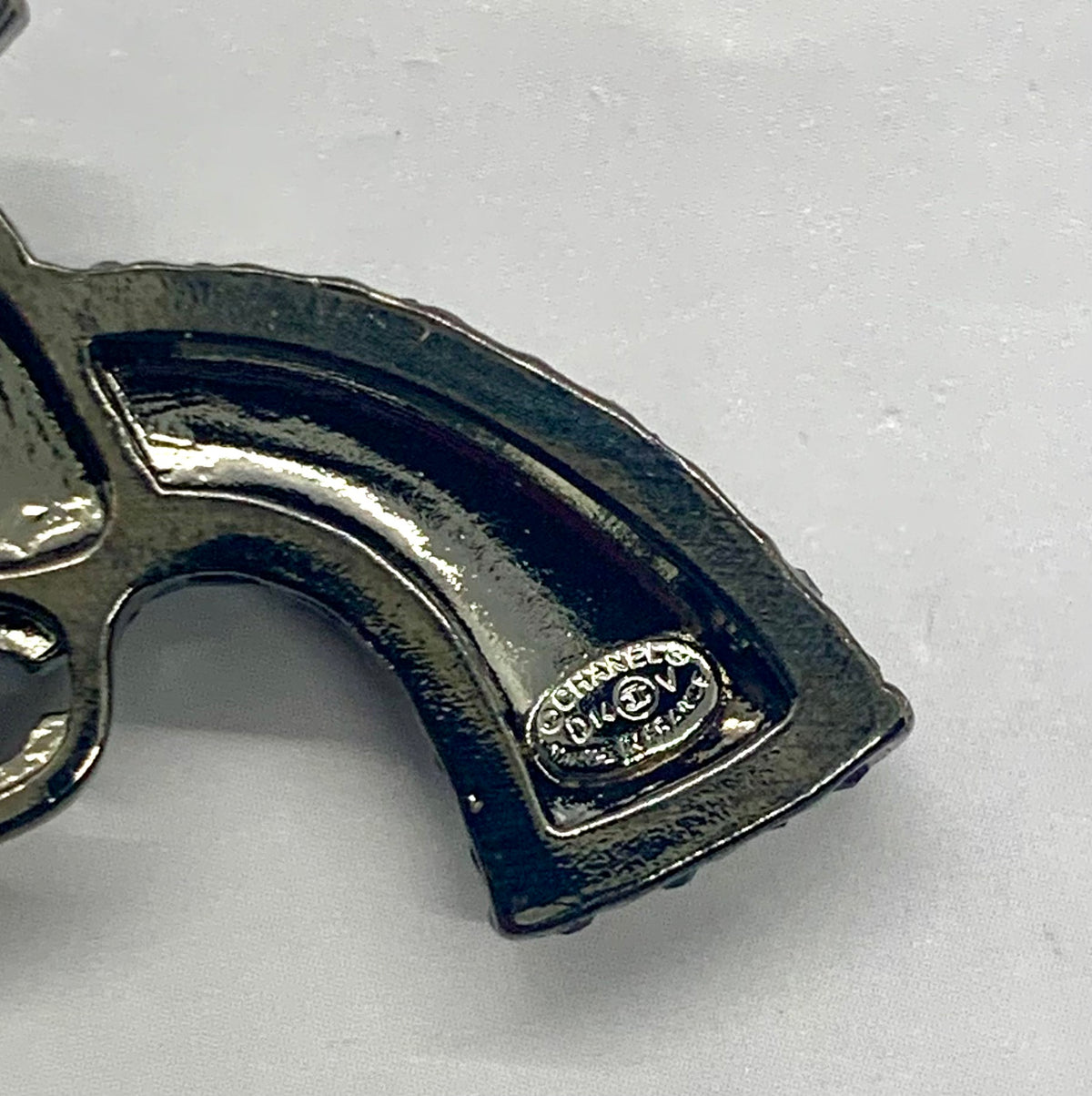 CHANEL CC Gun Shaped Ring Size M 7 - Pre owned