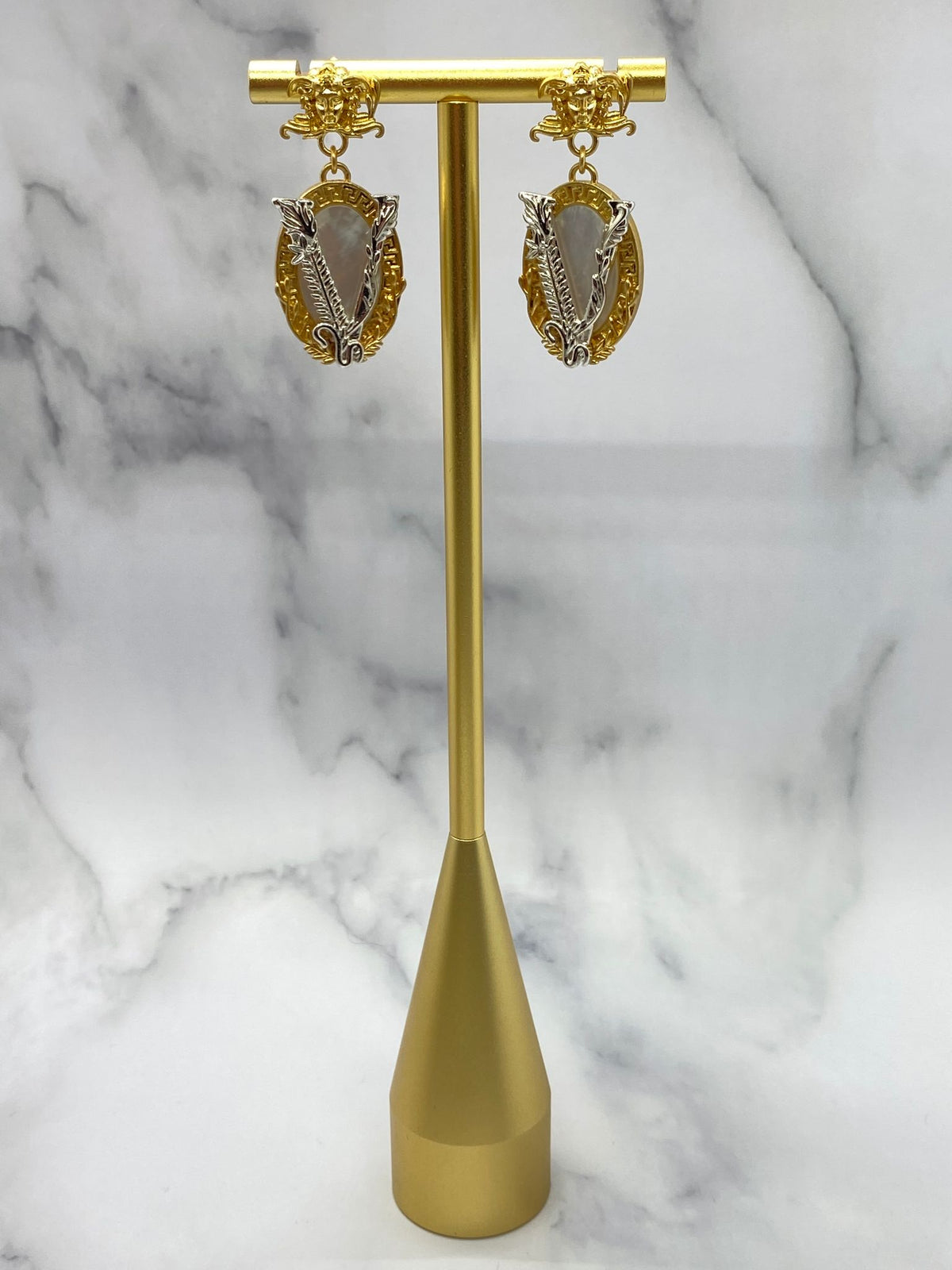 VERSACE V Medusa Pendant Earrings - Pre owned