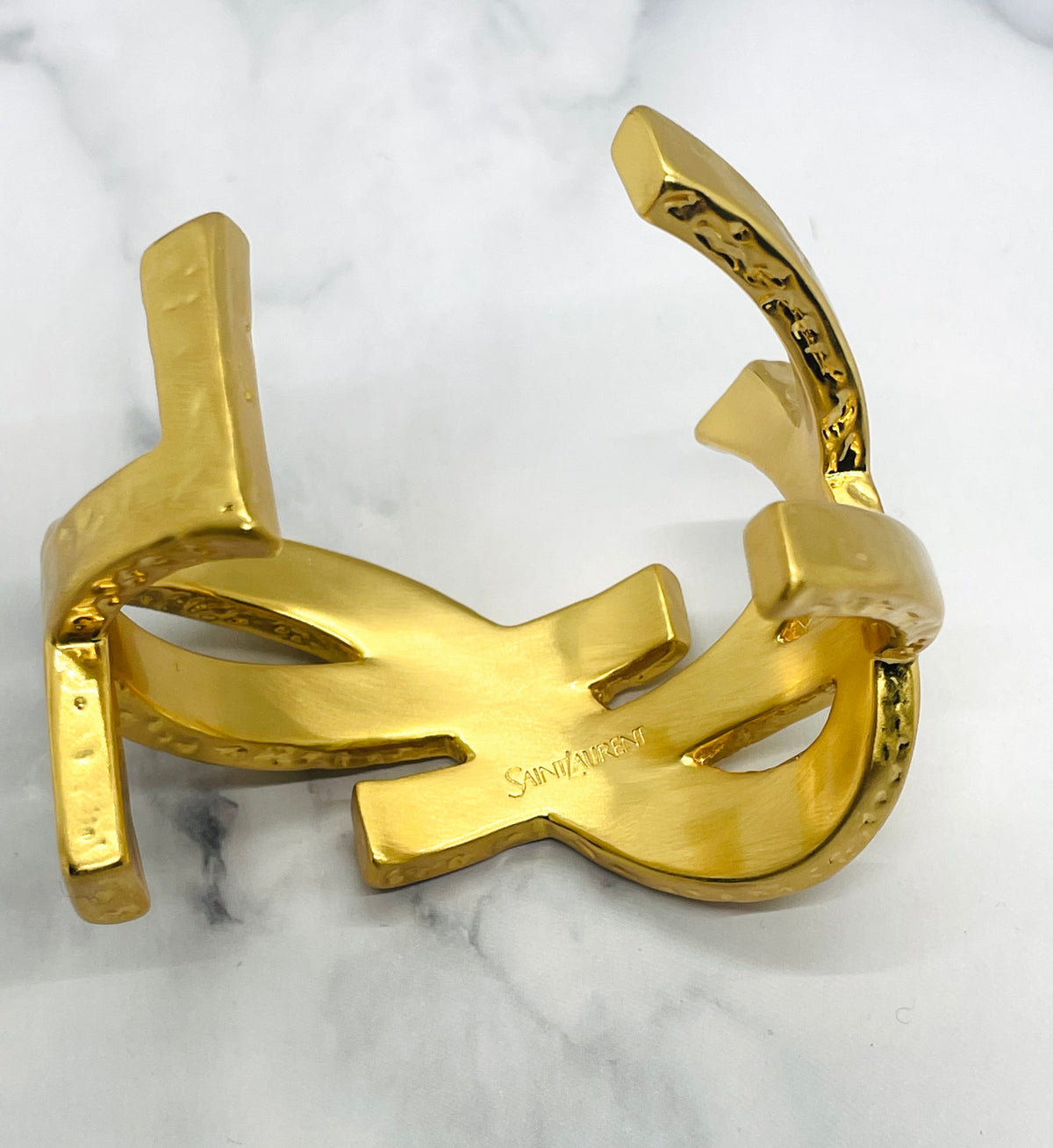 YSL YVES SAINT LAURENT Cassandre Cuff Bracelet - Pre owned