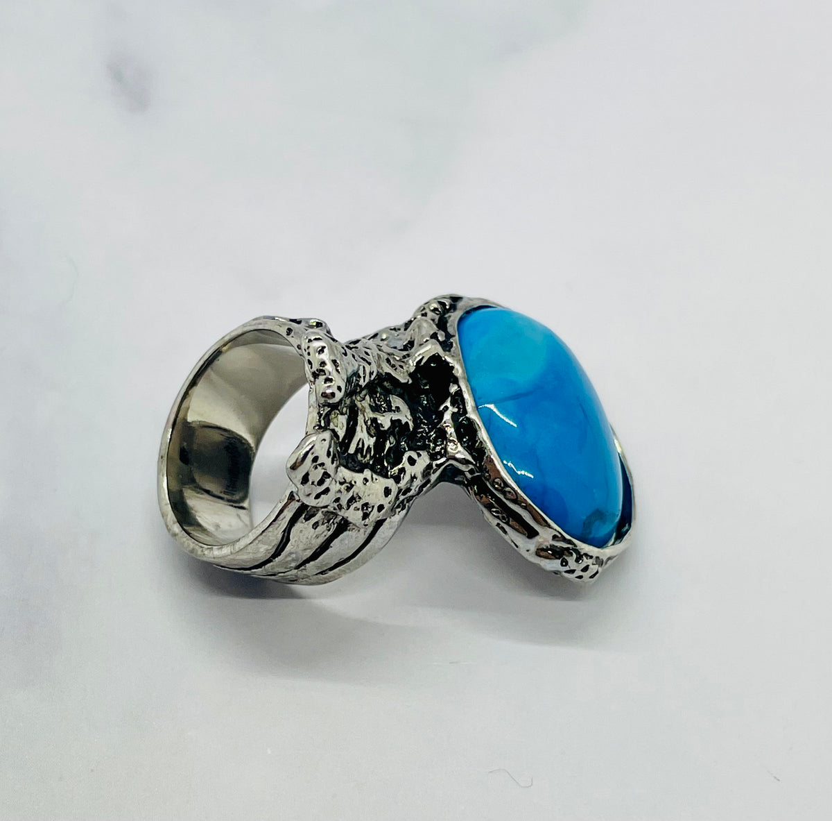 YSL YVES SAINT LAURENT Vintage Stone Ring Size 6 - Pre owned