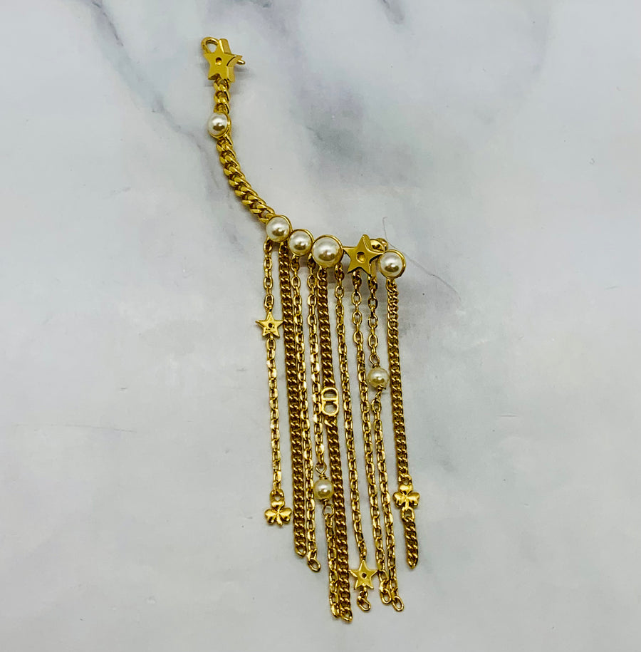 CHRISTIAN DIOR Single Fringe Ear Cuff - Pre owned