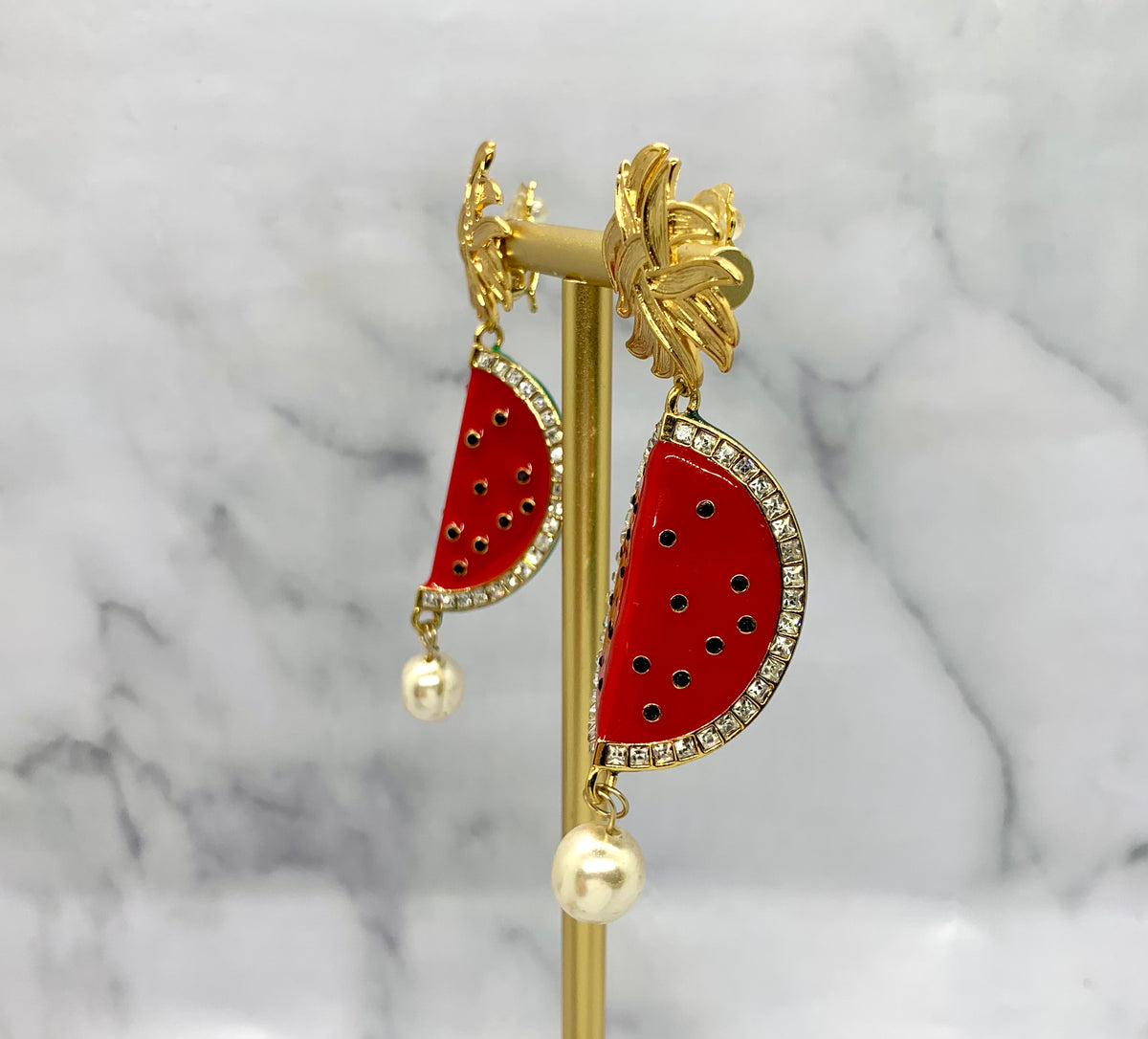 DOLCE & GABBANA D&G Watermelon Clip On Earrings - Pre owned