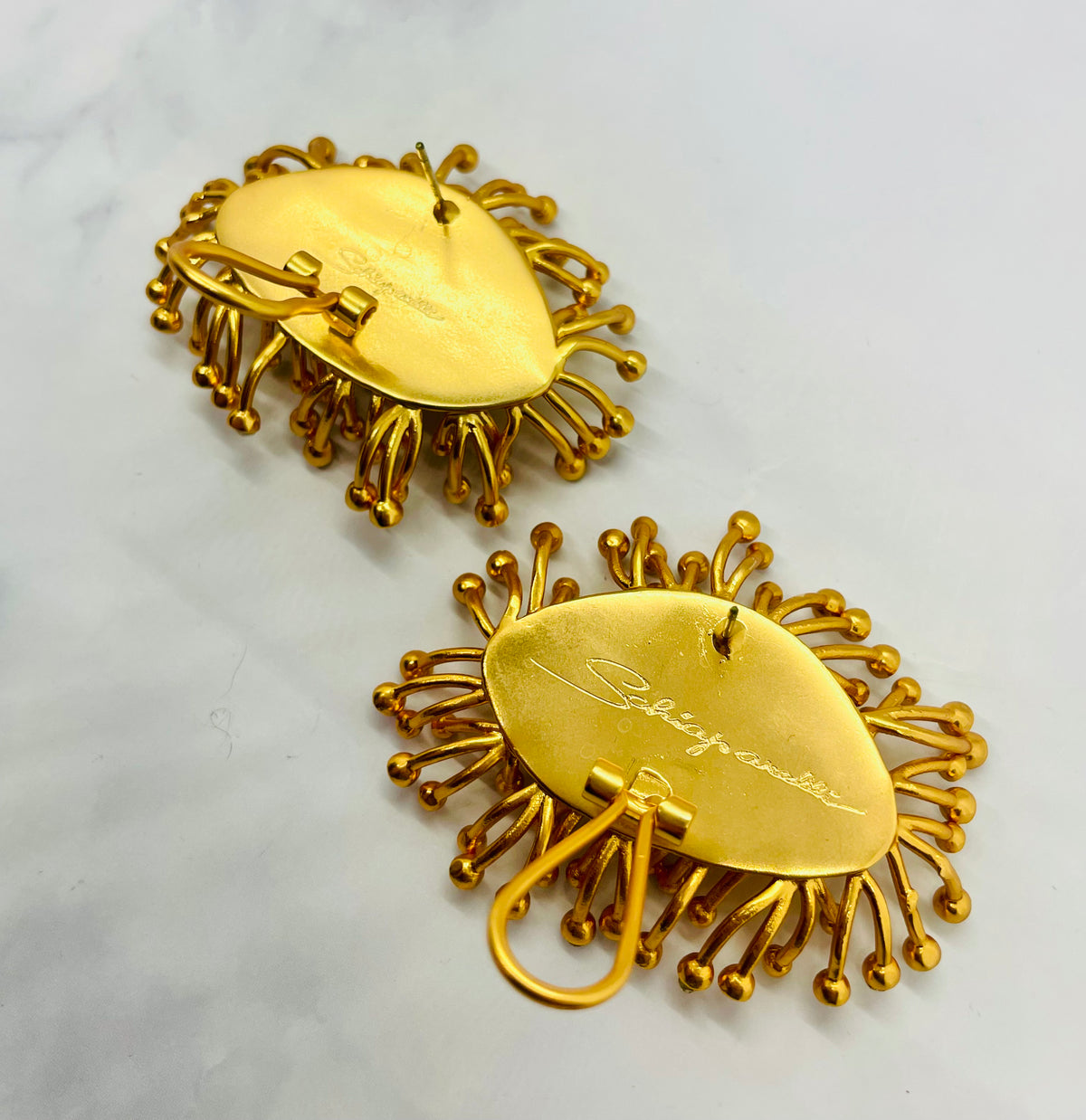 SCHIAPARELLI Statement Eyes Earrings - Pre owned