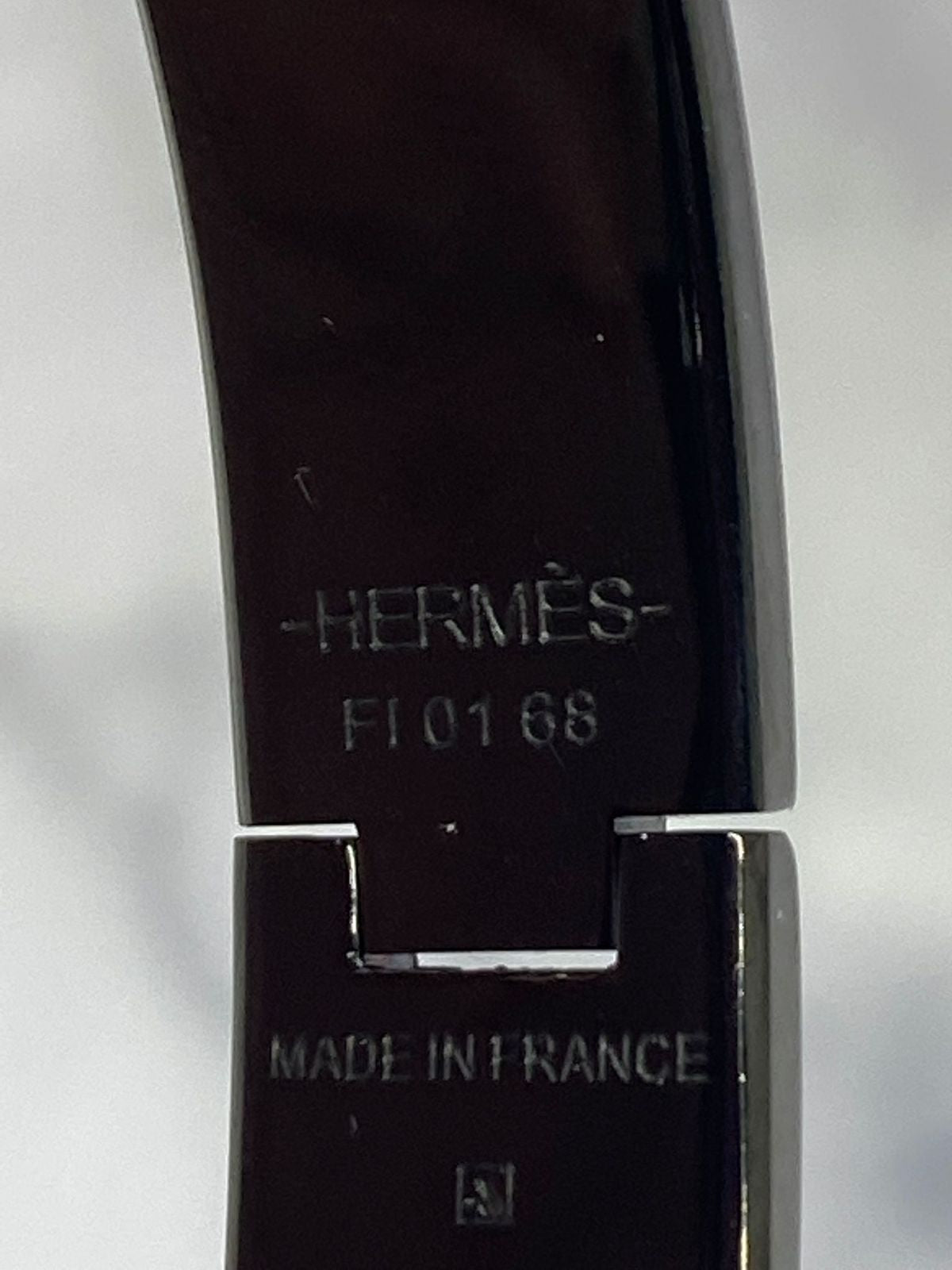 HERMES Black Tone Clic Cuff Bracelet - USED