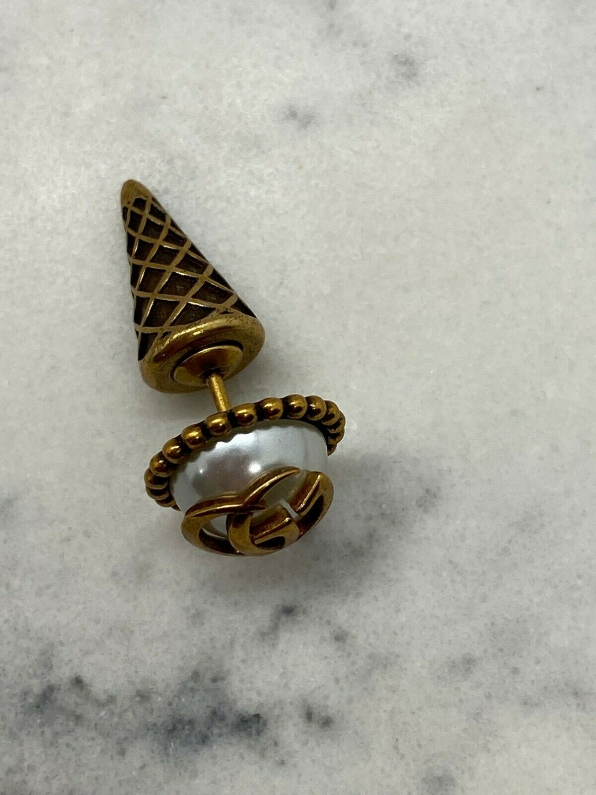 GUCCI GG Ice Cream Cone Single Earring - Pre owned
