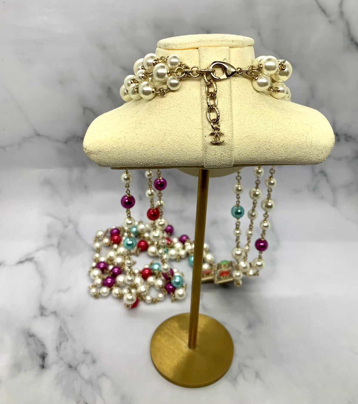 CHANEL CC 2017 Statement Necklace - USED