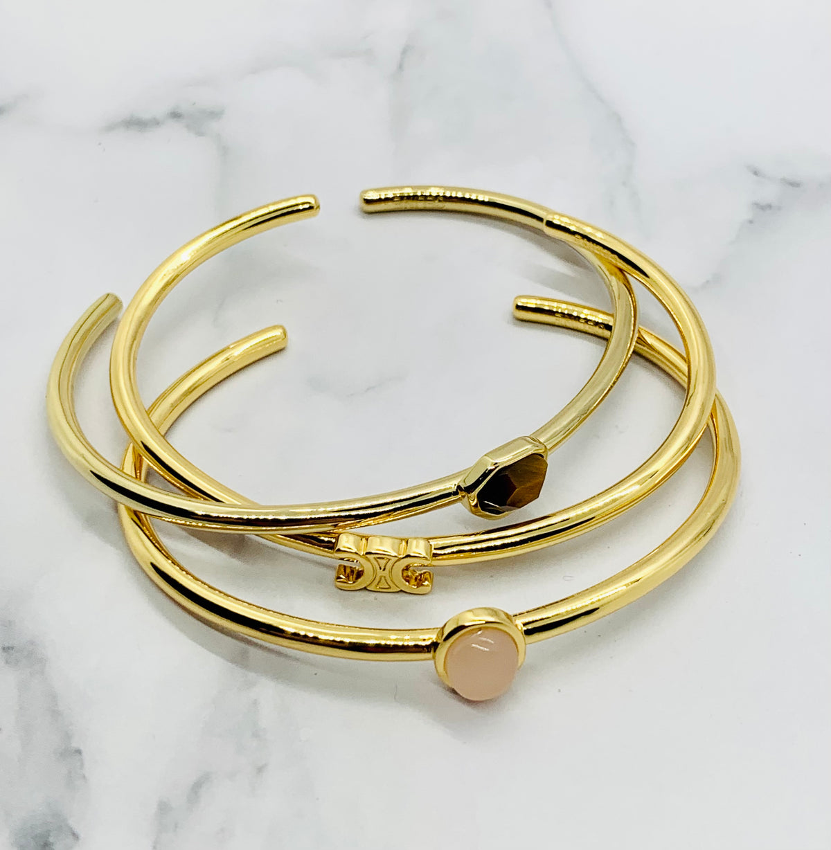 CELINE Bangle Bracelet Set of 3 - Pre owned