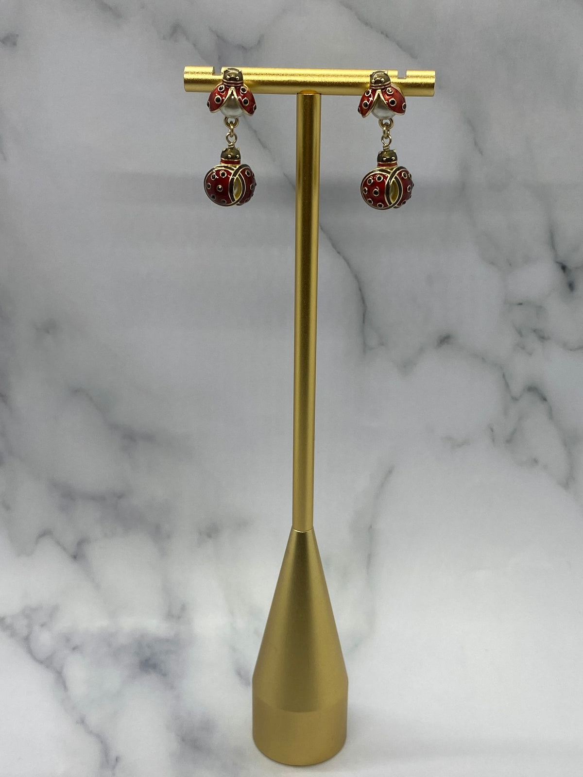 CHANEL CC Ladybug Earrings - Pre owned