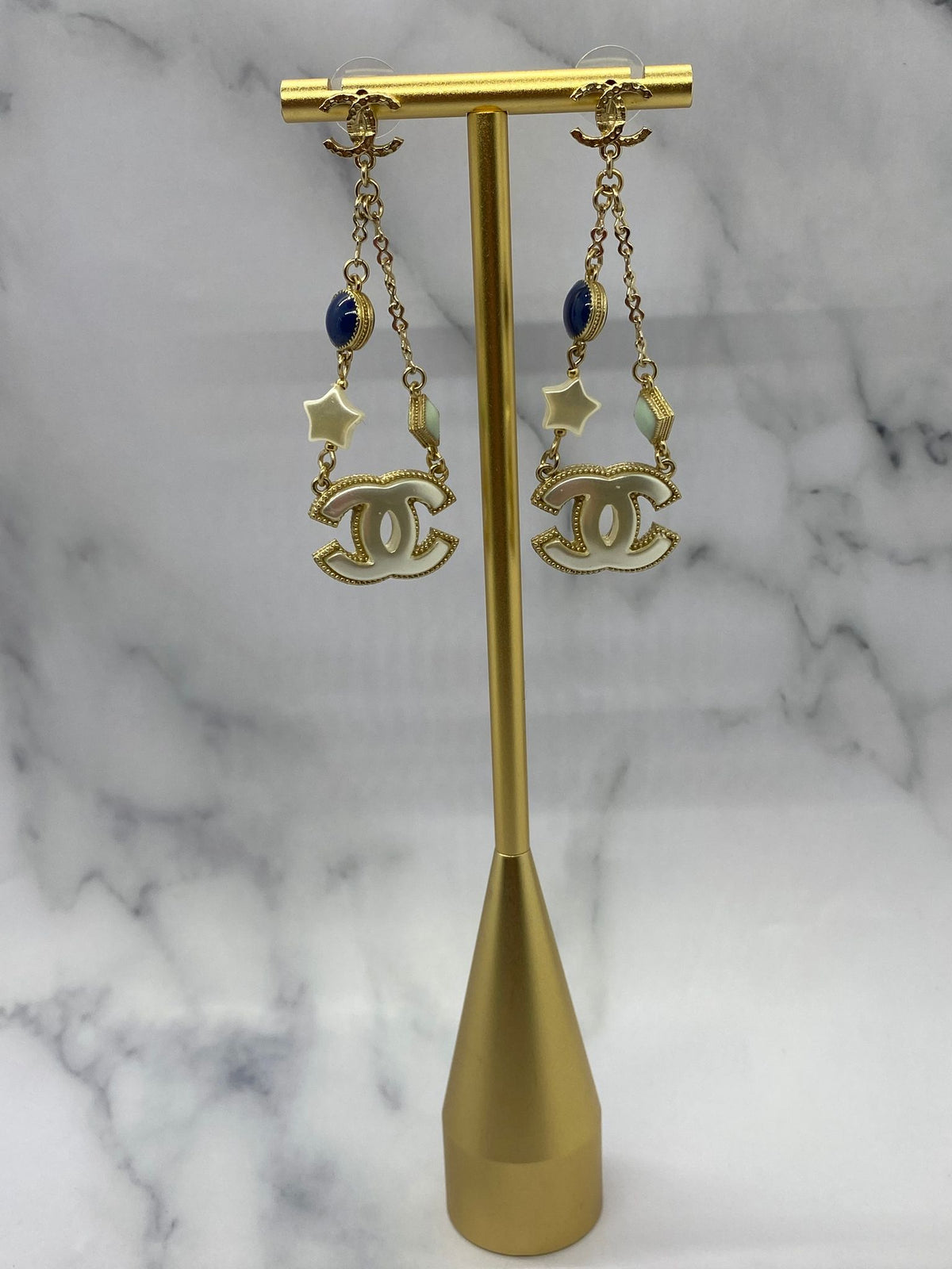 CHANEL CC Pendant Earrings - USED