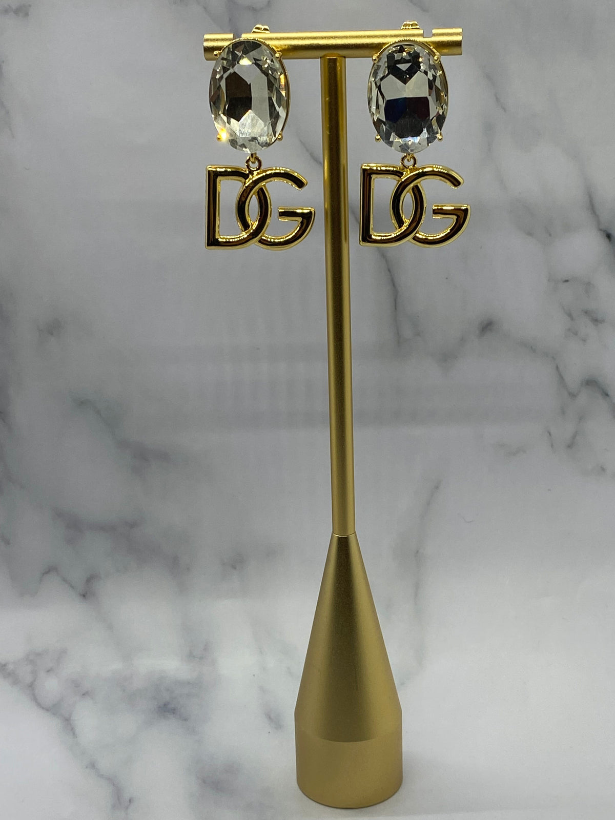 DOLCE & GABBANA D&G Rhinestone Earrings - Pre owned