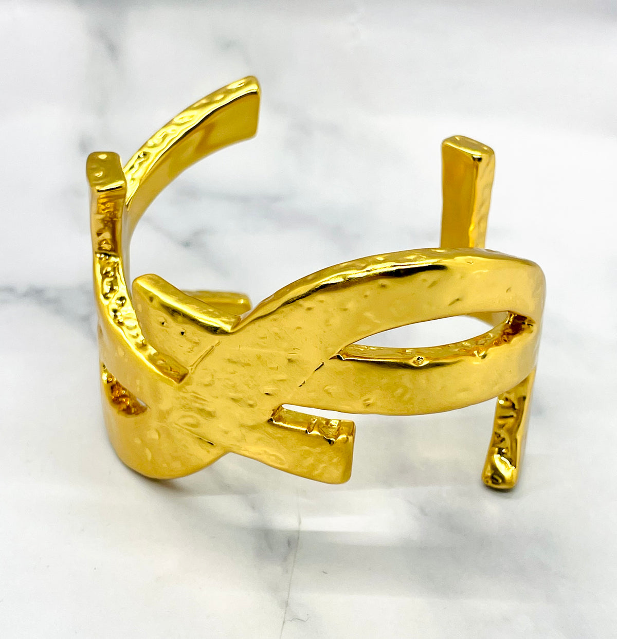 YSL YVES SAINT LAURENT Cassandre Cuff Bracelet - Pre owned