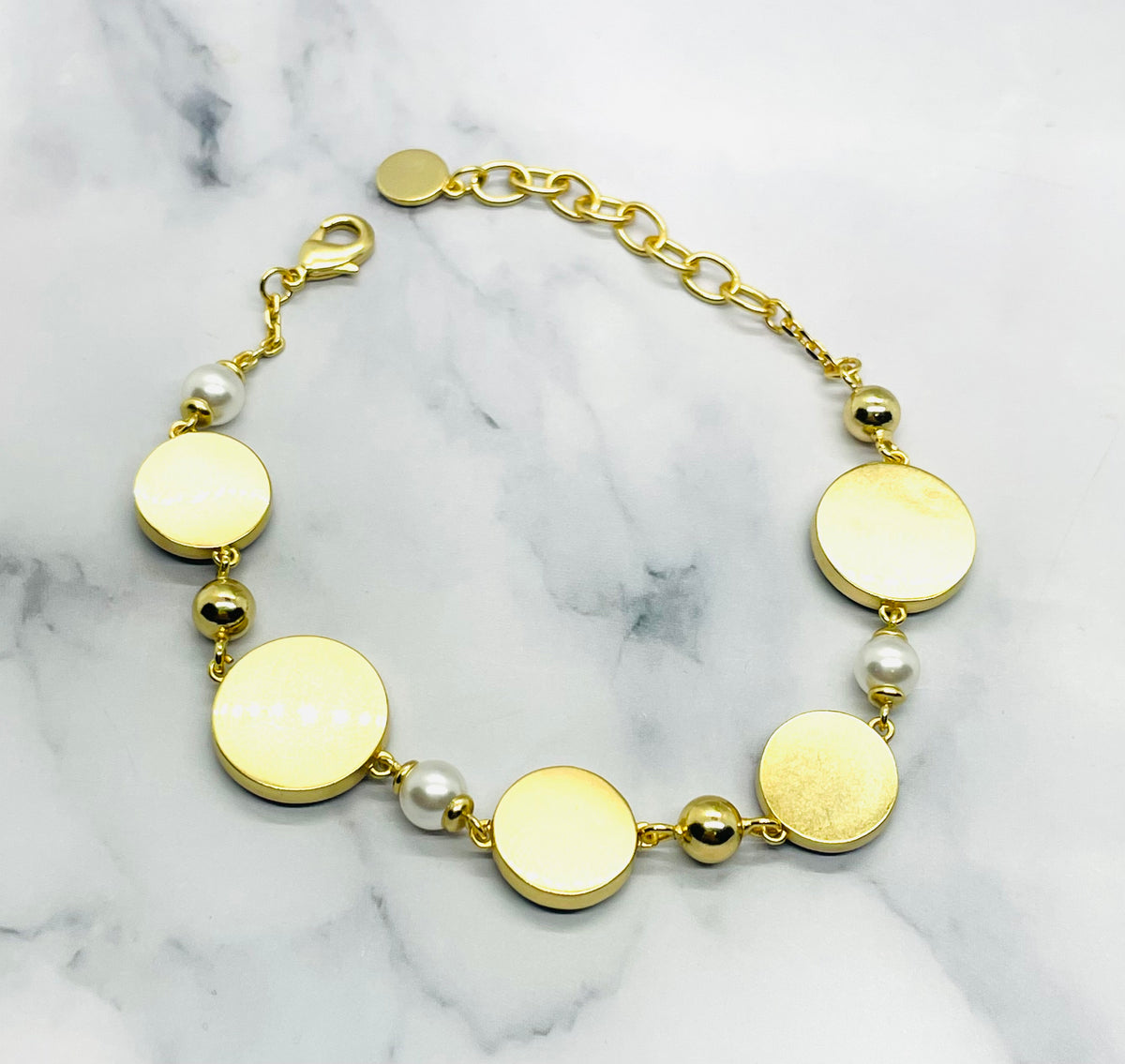 CHRISTIAN DIOR CD Black Charm Bracelet - Pre owned