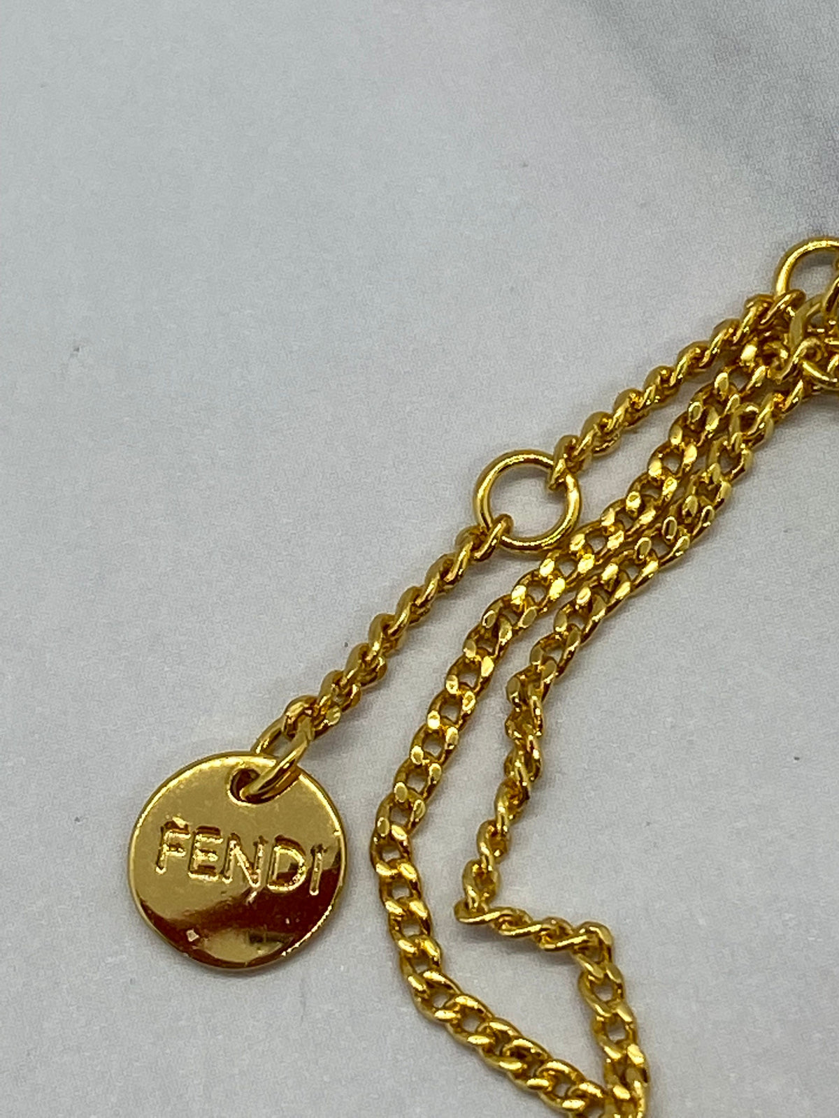 FENDI Rhinestone Chain Bracelet - Pre owned
