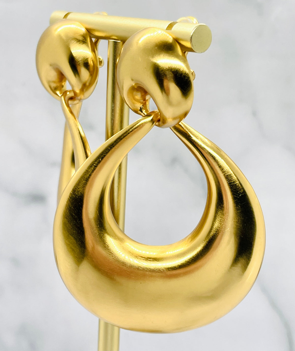 YVES SAINT LAURENT Clip On Statement Earrings - Pre owned