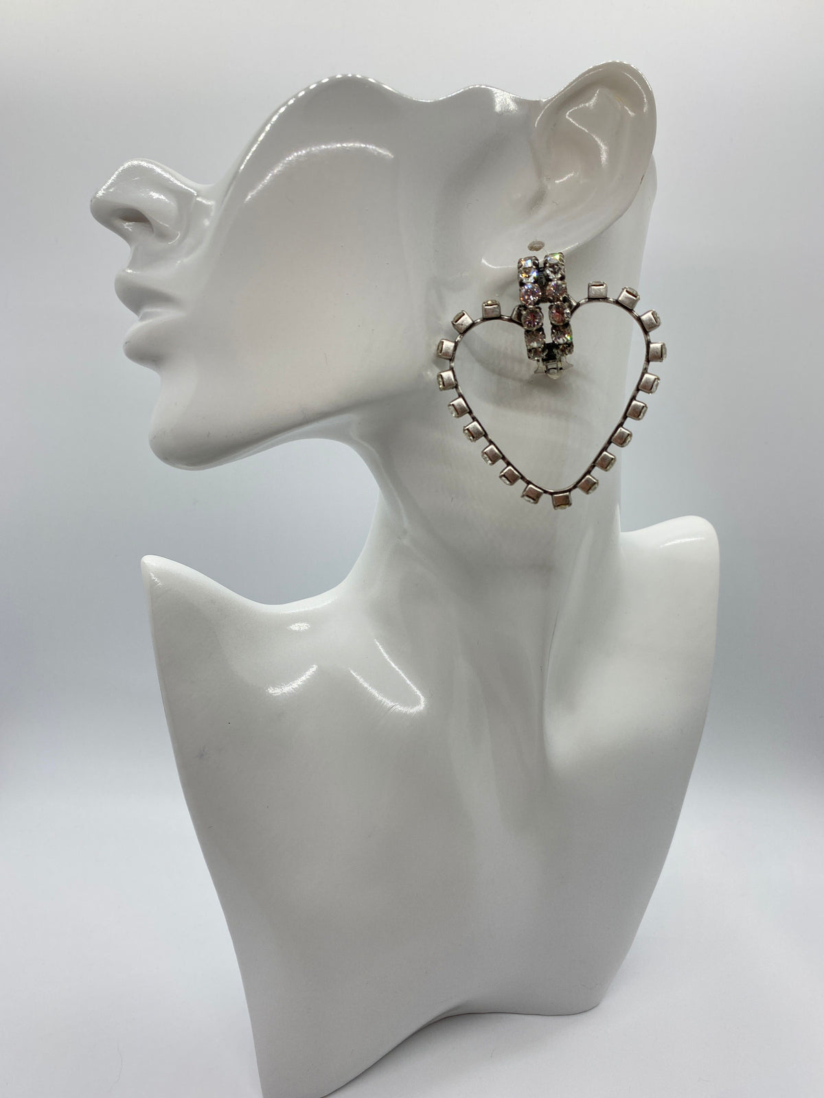 YSL Yves Saint Laurent Runway Heart Earrings - Pre owned