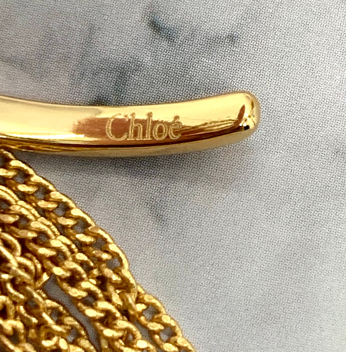CHLOE Statement Fringe Hoop Earrings - Pre owned