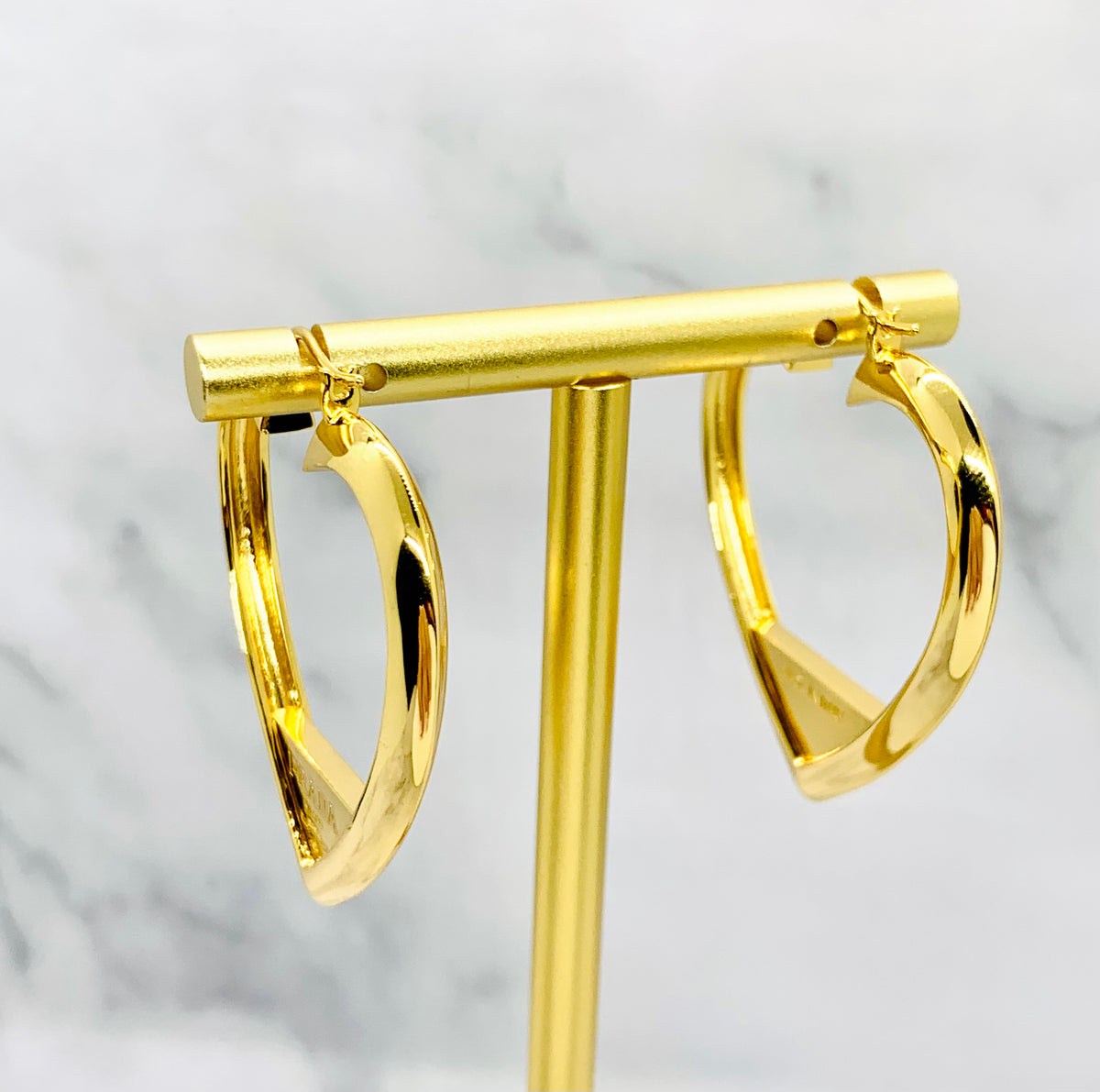 PRADA Heart Hoop Earrings - Pre owned