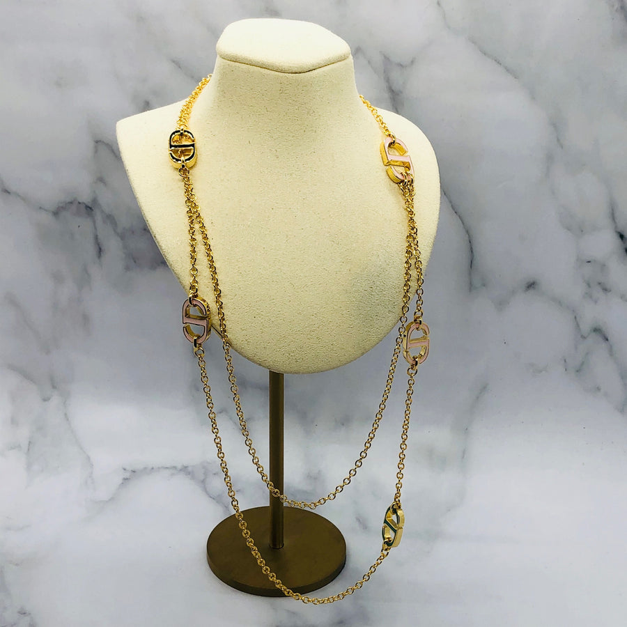 CHRISTIAN DIOR CD Layered Necklace - Pre owned